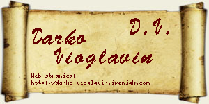 Darko Vioglavin vizit kartica